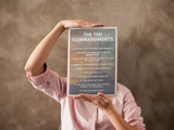 10 Commandments Sticker